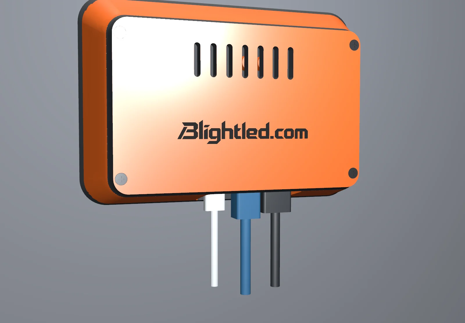 LC-MP1 media server enclosure mounted with Ethernet, USB-C, audio, and HDMI cabling